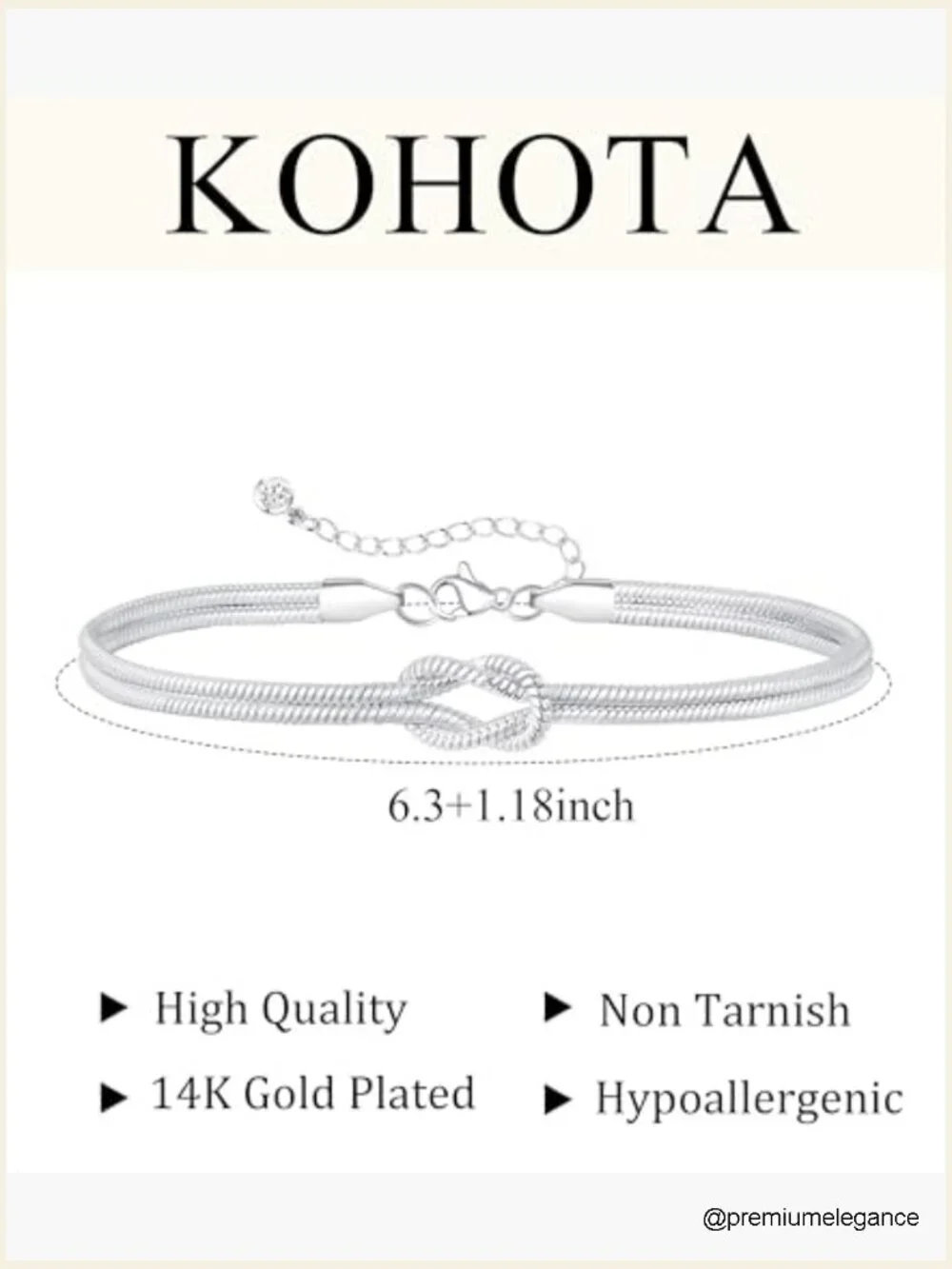 Stackable Layered Chain Heart Pearl Knot Beaded Bracelet Set